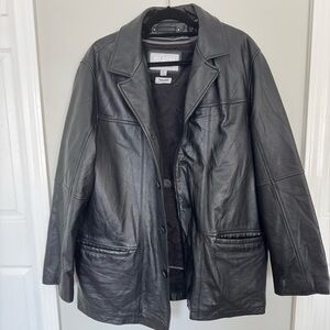 Wilson's Black Leather Jacket, like new